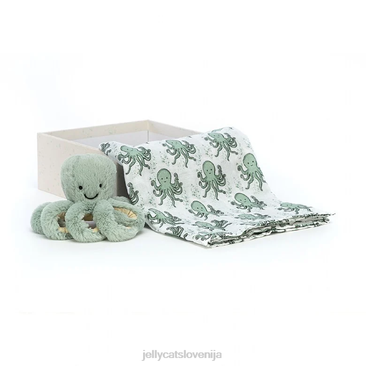 sl Jellycat Odyssey hobotnica darilni set zelena P622750 igrača