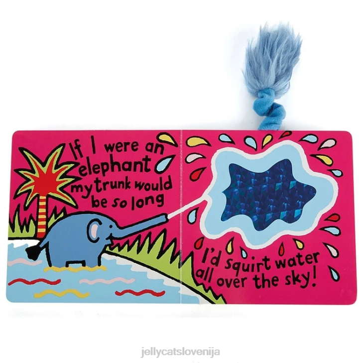 sl Jellycat če bi bil slon knjiga večbarvna P622688 knjiga