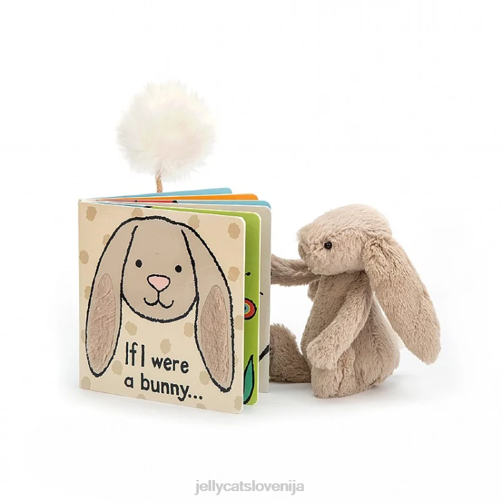 sl Jellycat če bi bil zajček knjiga in sramežljiv zajček bež P622711 knjiga