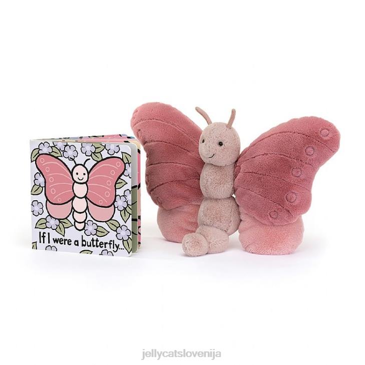 sl Jellycat če bi bila knjiga metulj in beatrice metulj roza P622766 knjiga