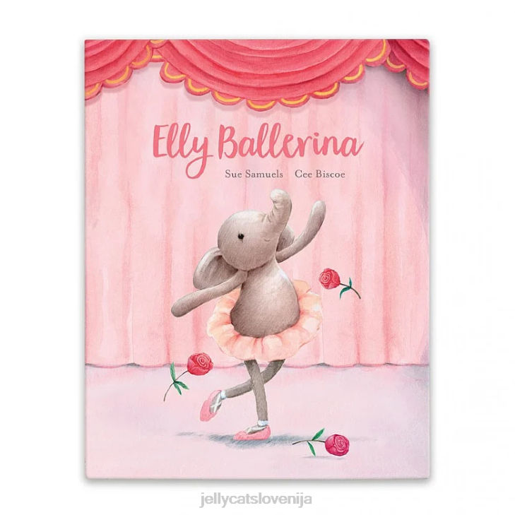 sl Jellycat knjiga elly ballerina večbarvna P622703 knjiga