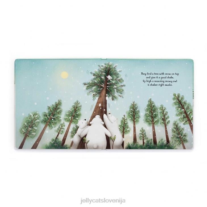sl Jellycat knjiga igrivih polarnih medvedov je večbarvna P622295 knjiga