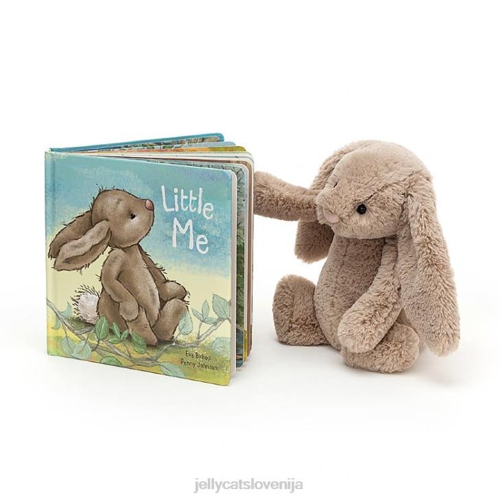 sl Jellycat little me book in sramežljiv zajček bež P622714 knjiga