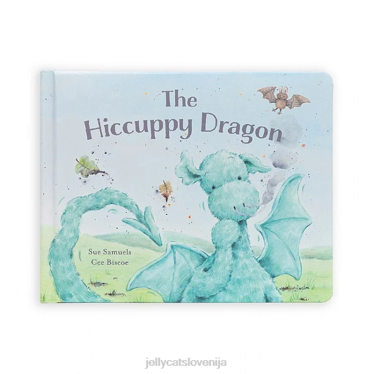 sl Jellycat the hiccupy dragon book in fuddlewuddle dragon green P622811 knjiga