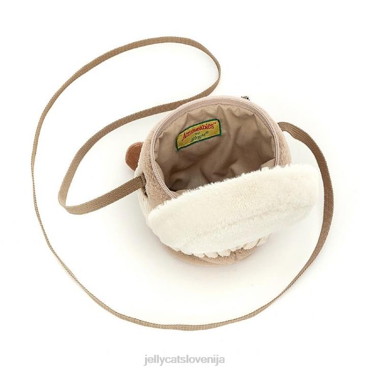 sl Jellycat zabavna torbica za na pot, bež P62231 torba
