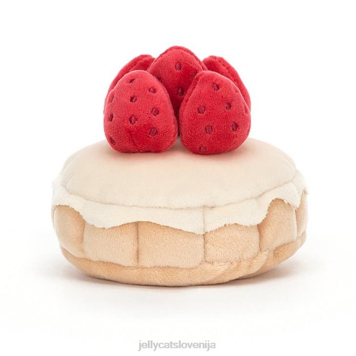 sl Jellycat lepa slaščičarna tarte aux fraises večbarvna P62226 igrača