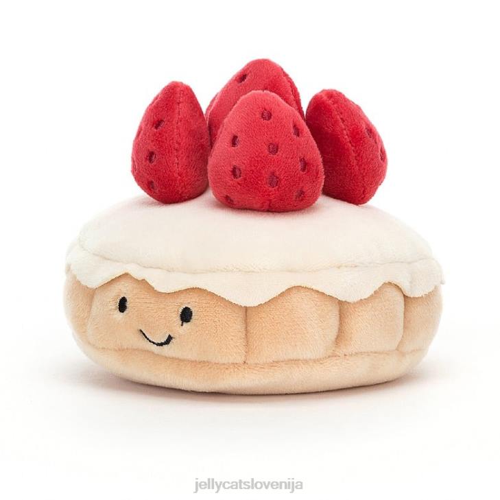 sl Jellycat lepa slaščičarna tarte aux fraises večbarvna P62226 igrača