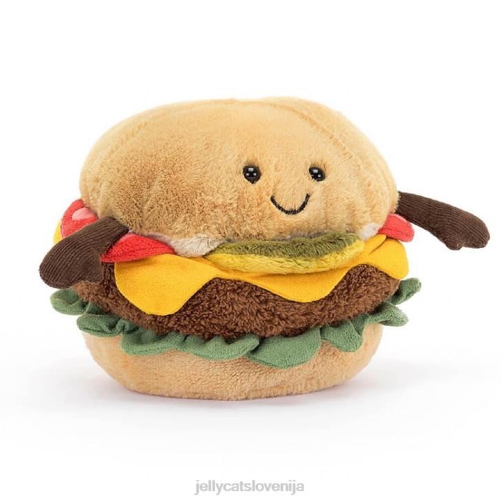 sl Jellycat zabaven večbarvni burger P62288 igrača