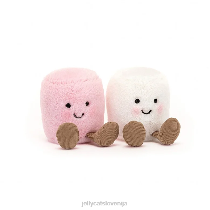 sl Jellycat zabavni roza in beli marshmallows večbarvni P622603 igrača