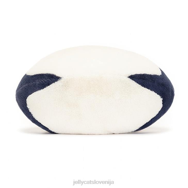 sl Jellycat zabavna žoga za ragbi, modra in smetana P622148 igrača