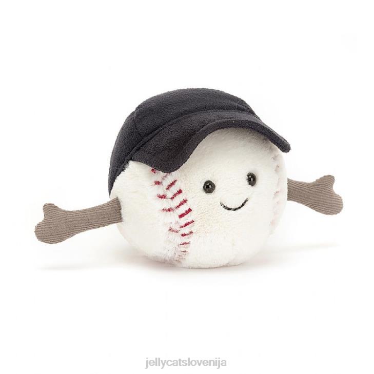 sl Jellycat zabavni športni baseball beli P62276 igrača