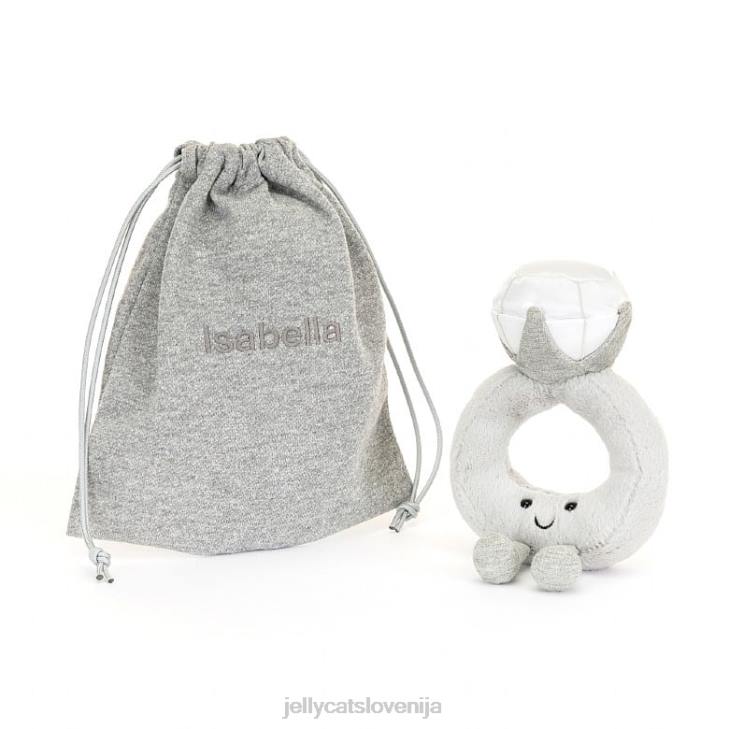 sl Jellycat zabaven diamantni prstan siv P622535 igrača