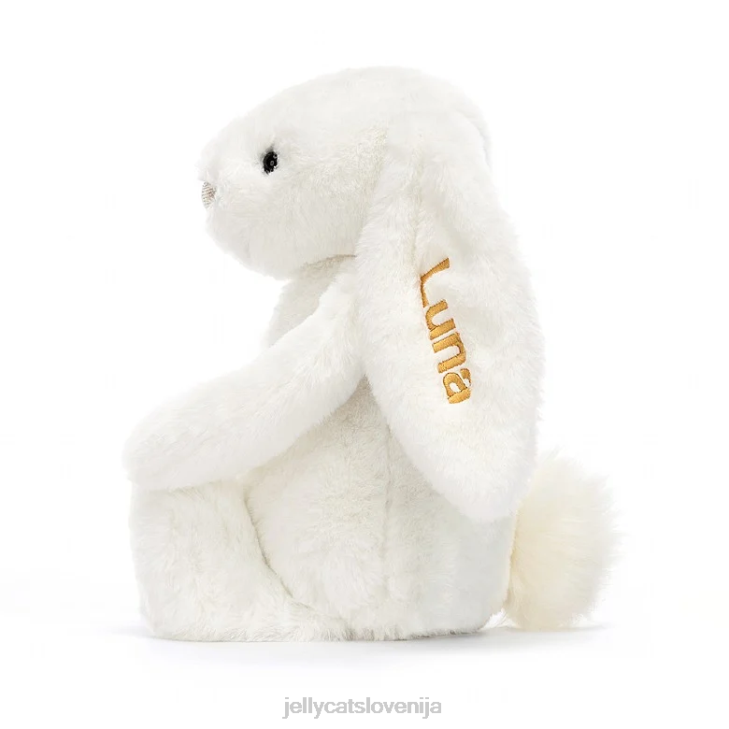 sl Jellycat personalizirana sramežljiva luksuzna zajčica luna srednje bela P622228 igrača
