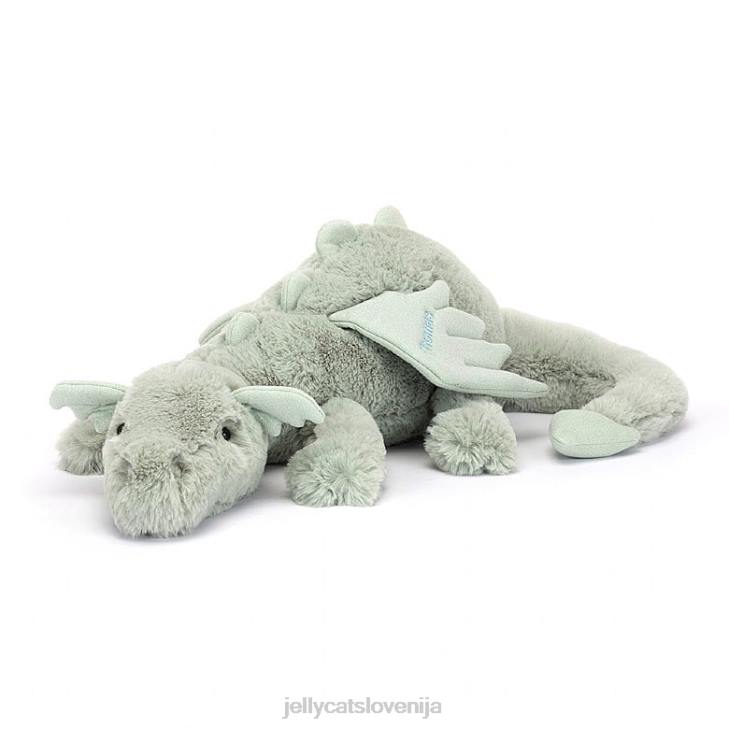 sl Jellycat personaliziran sage dragon ogromen bledo zelen P622646 igrača