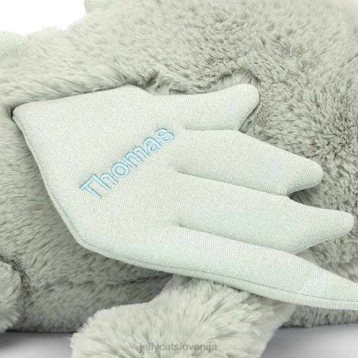 sl Jellycat personaliziran sage dragon ogromen bledo zelen P622646 igrača