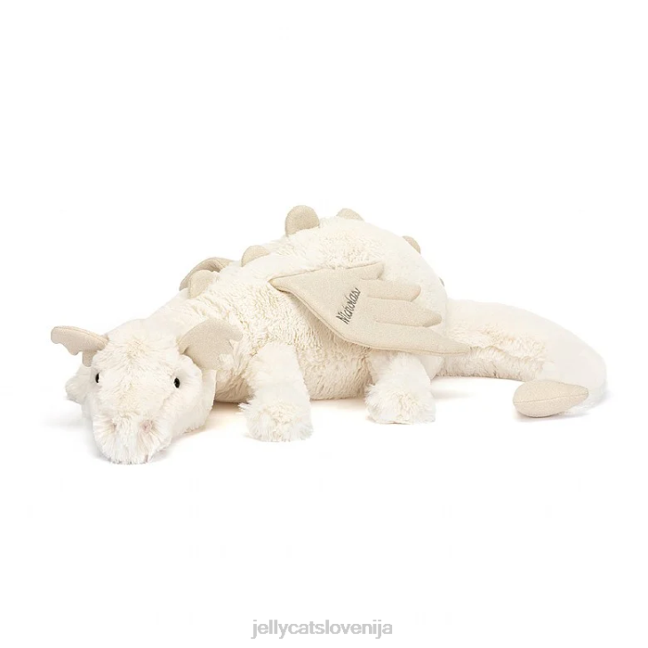 sl Jellycat personaliziran snežni zmaj ogromen bel P622570 igrača