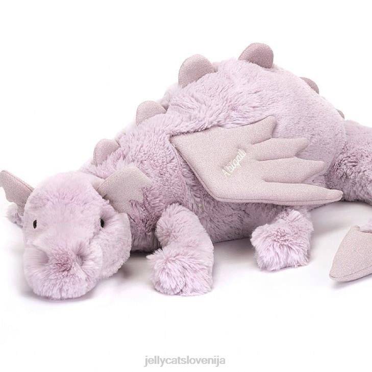 sl Jellycat personalizirana sivka zmaj ogromen lila P622456 igrača