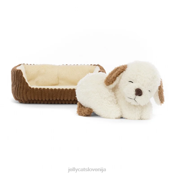 sl Jellycat dremajoči pes rjavo-bel P622227 igrača