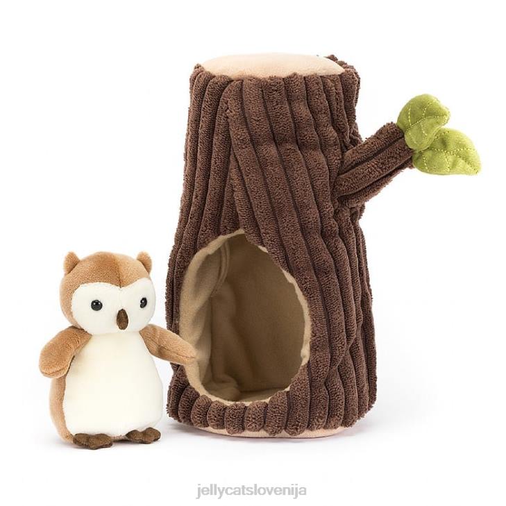 sl Jellycat gozdna favna sova rjava in bela P622255 igrača