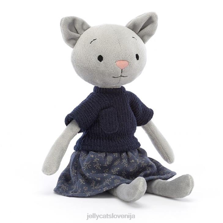 sl Jellycat coquette cutie mačka siva P622584 igrača