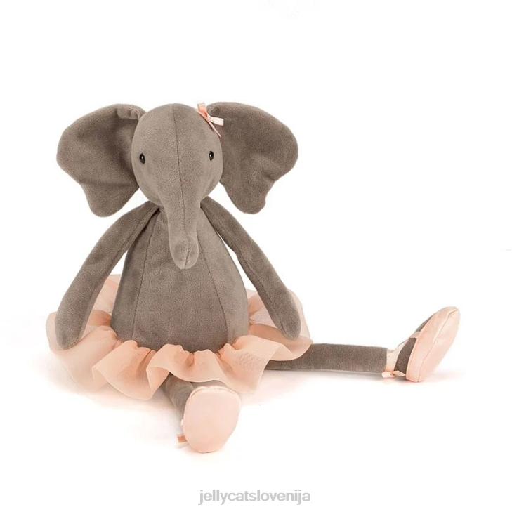 sl Jellycat plešoča darcey siva slonica P622340 igrača