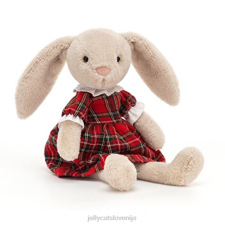 sl Jellycat tartan lottie zajček rdeč P622168 igrača