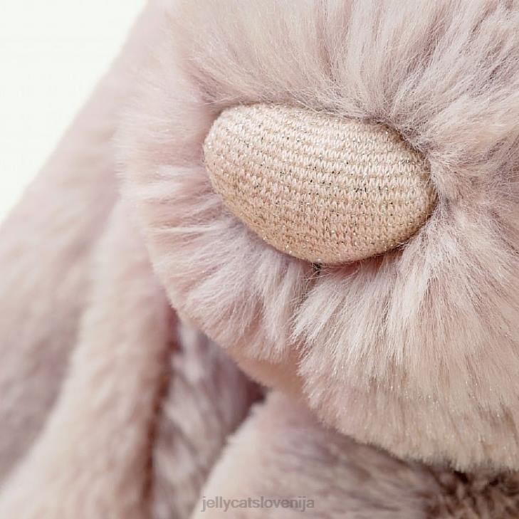 sl Jellycat personaliziran sramežljiv luksuzni zajček rosa srednje roza P622155 igrača