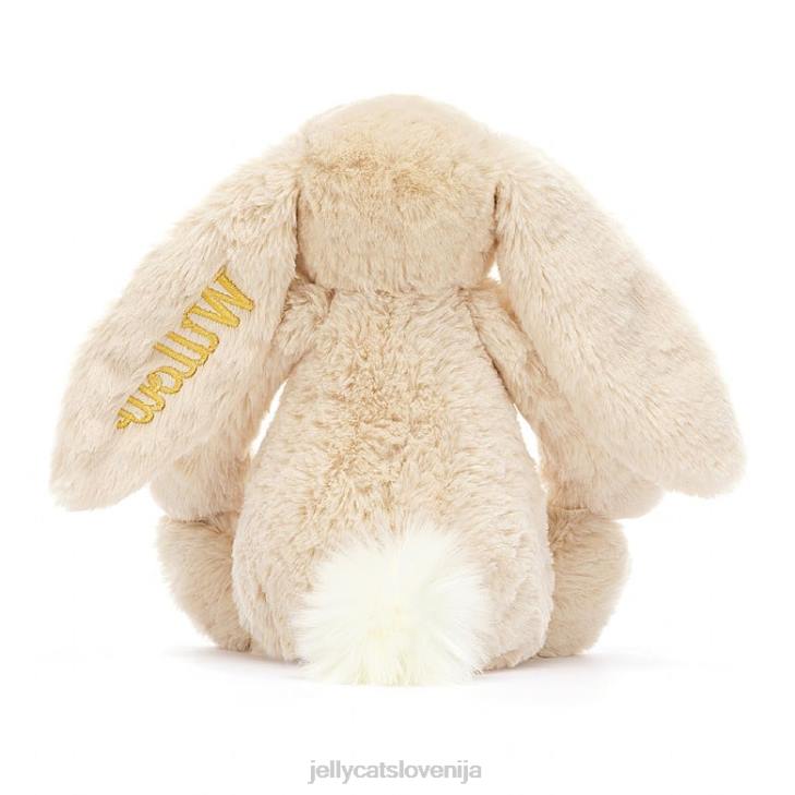 sl Jellycat personaliziran sramežljiv luksuzni zajček vrba srednje bež P622237 igrača