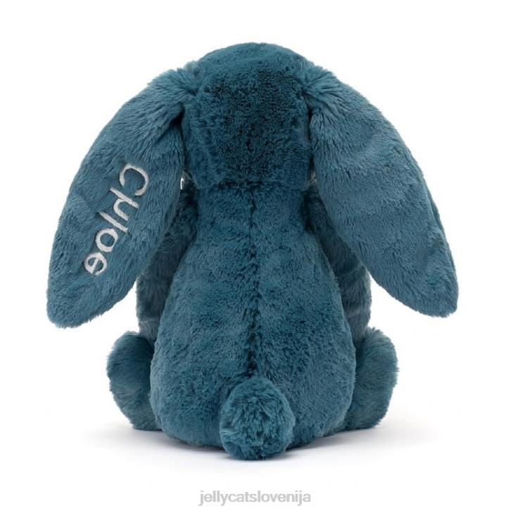 sl Jellycat personaliziran sramežljiv mineralno moder zajček srednje kolbaltno modra P622346 igrača
