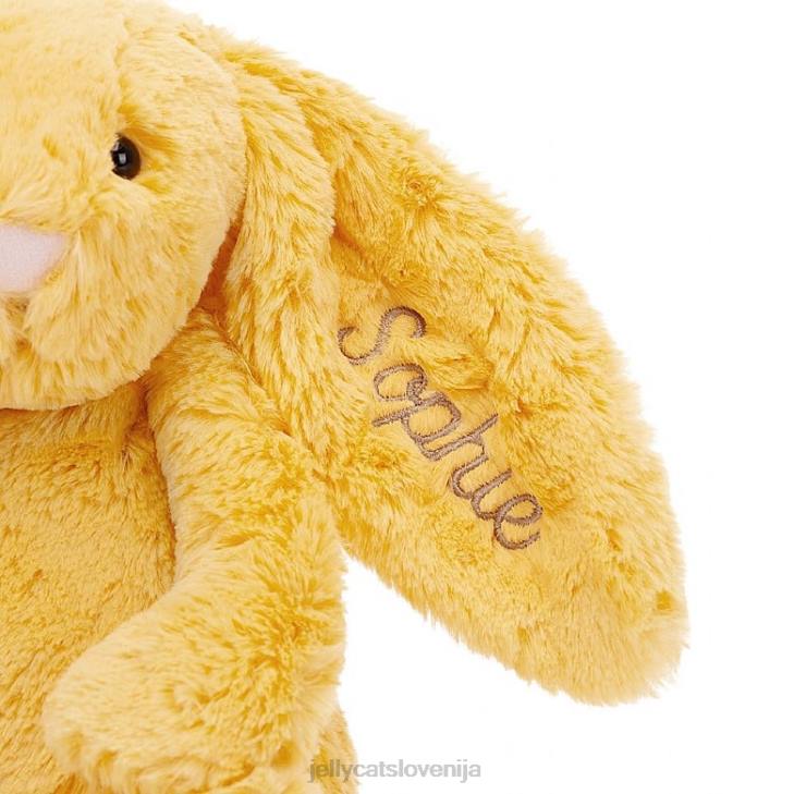 sl Jellycat personaliziran sramežljiv zajček srednje sončne svetlobe P622314 igrača