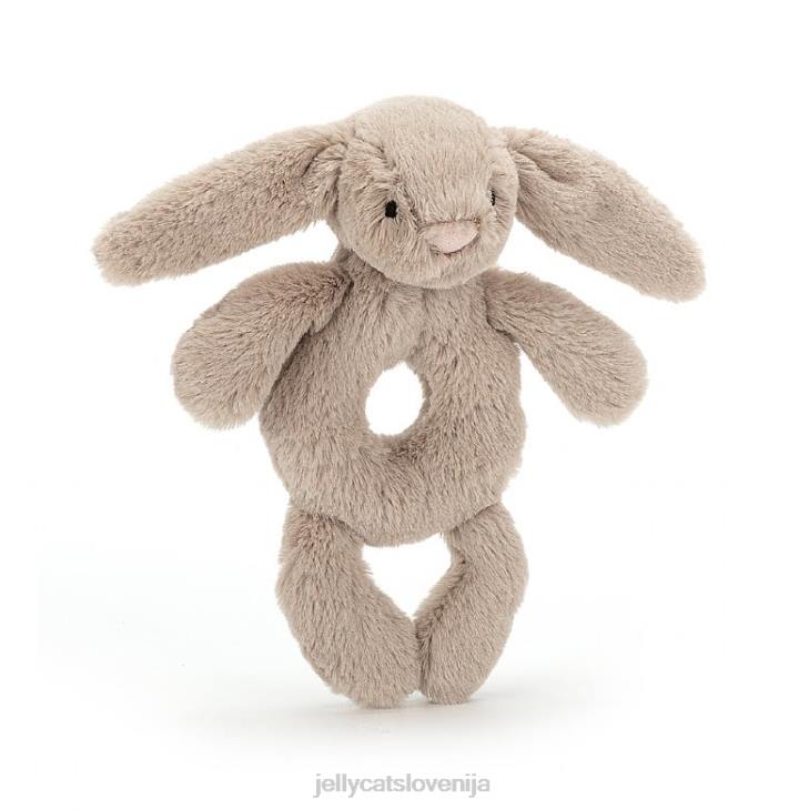 sl Jellycat prstan sramežljivega zajčka ropotulja bež P622195 igrača
