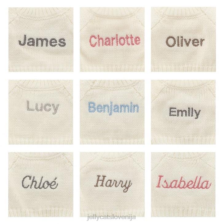 sl Jellycat sramežljiv mandarinin zajček s personaliziranim kremnim puloverjem oranžne barve P622504 igrača