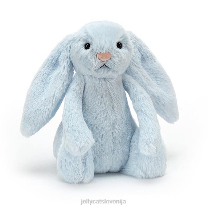 sl Jellycat sramežljiv zajček ropotulja modra P622744 igrača