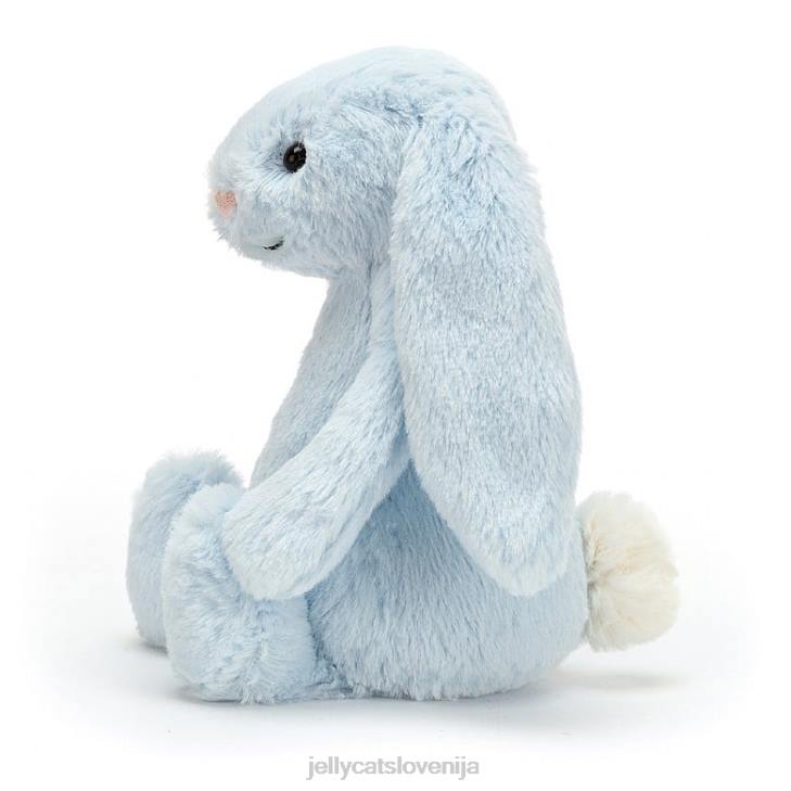 sl Jellycat sramežljiv zajček ropotulja modra P622744 igrača