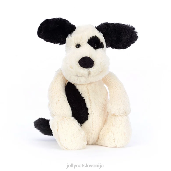 sl Jellycat sramežljiv črno-krem mladiček črno-bel P622162 igrača