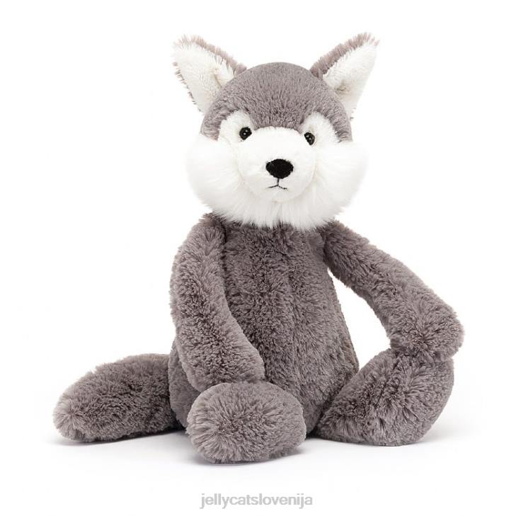 sl Jellycat sramežljiv volk sivo-bel P622179 igrača