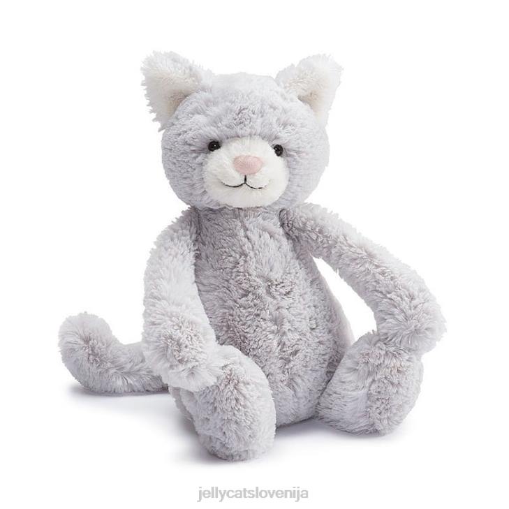 sl Jellycat sramežljiva siva mucka srebrna P622608 igrača