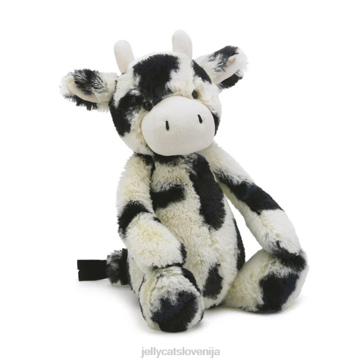 sl Jellycat sramežljivo tele črno-belo P622607 igrača