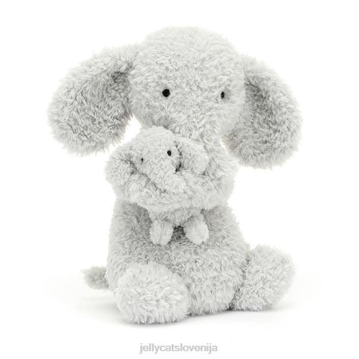 sl Jellycat huddles elephant gray P622349 igrača