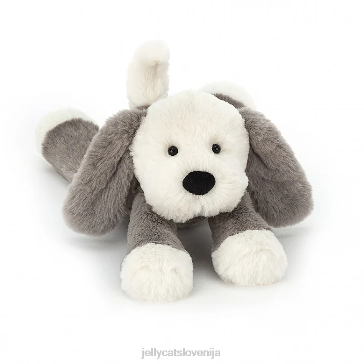 sl Jellycat madež kuža sivo in belo P622260 igrača