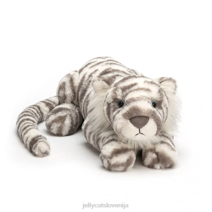sl Jellycat sacha snežni tiger sivo-bela P622476 igrača